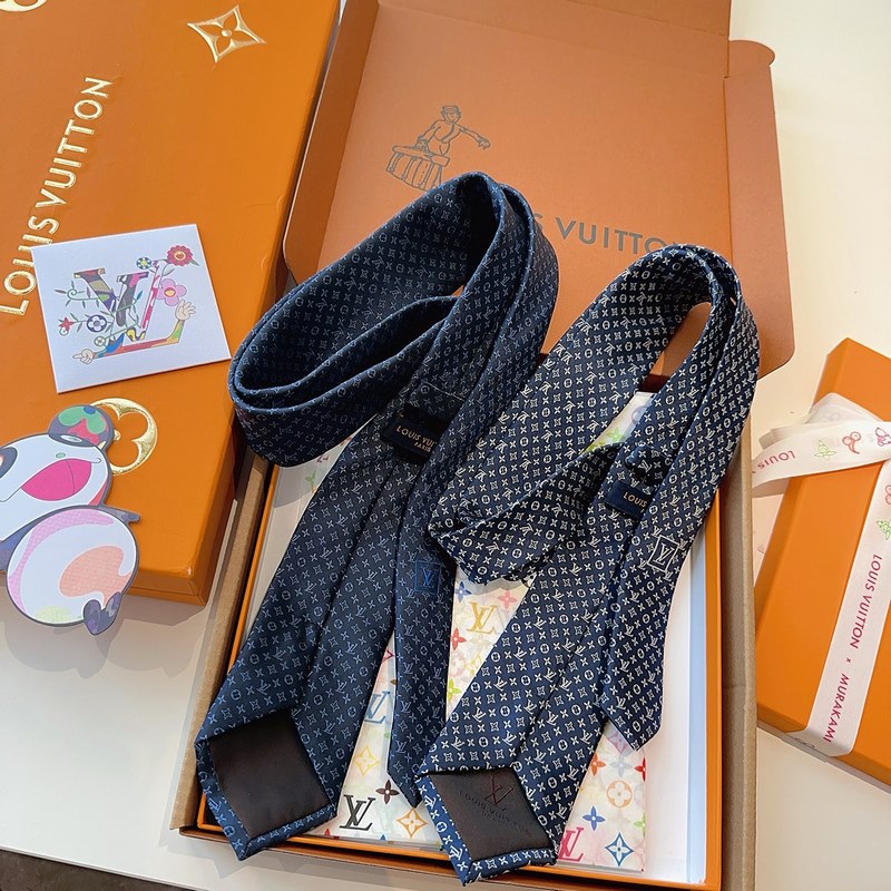 LV老花領帶 ，路易威登經典領帶 老花提花設計，男士必備單品超時尚！高端品質 版