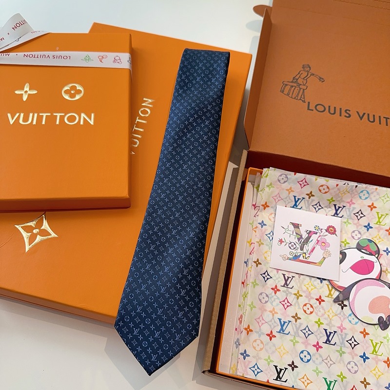 LV老花領帶 ，路易威登經典領帶 老花提花設計，男士必備單品超時尚！高端品質 版