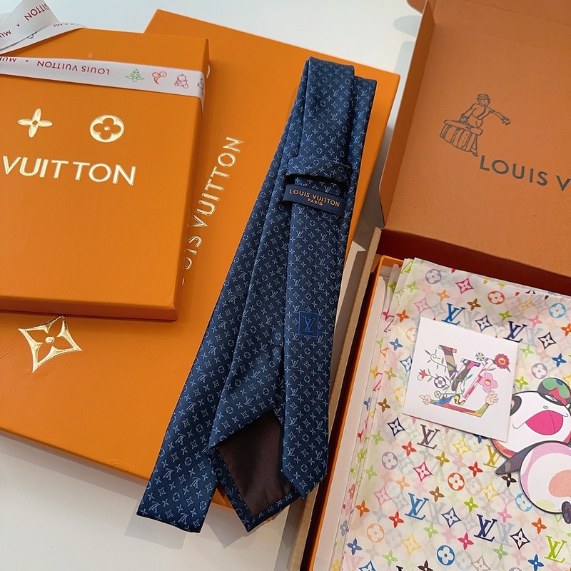 LV老花領帶 ，路易威登經典領帶 老花提花設計，男士必備單品超時尚！高端品質 版