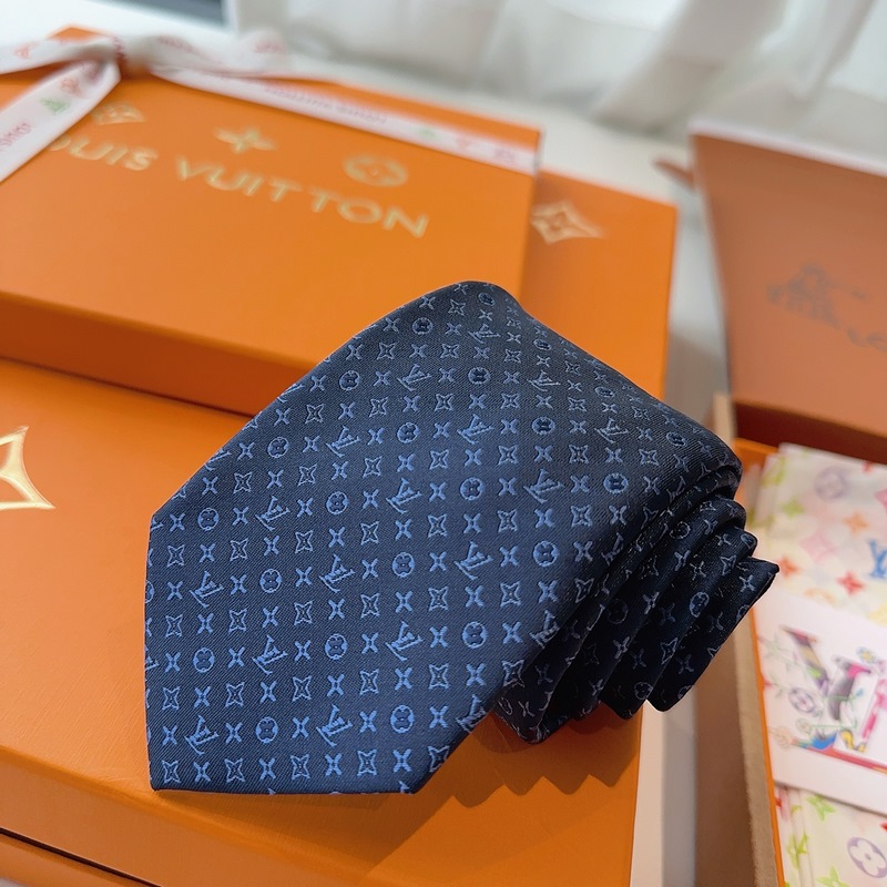 LV老花領帶 ，路易威登經典領帶 老花提花設計，男士必備單品超時尚！高端品質 版