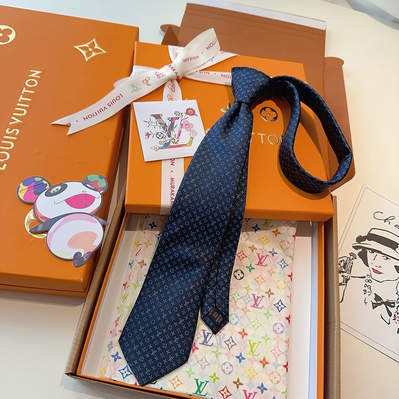 LV老花領帶 ，路易威登經典領帶 老花提花設計，男士必備單品超時尚！高端品質 版