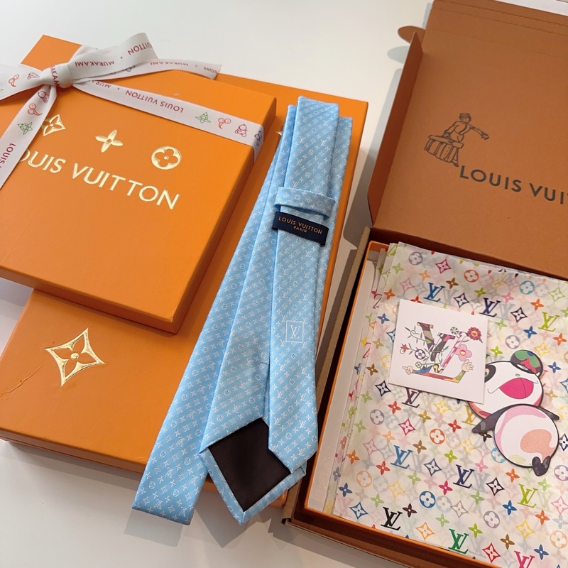 LV老花領帶 ，路易威登經典領帶 老花提花設計，男士必備單品超時尚！高端品質 版