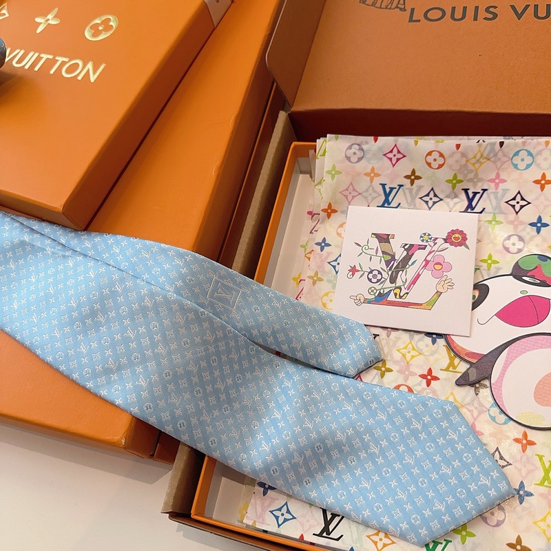 LV老花領帶 ，路易威登經典領帶 老花提花設計，男士必備單品超時尚！高端品質 版