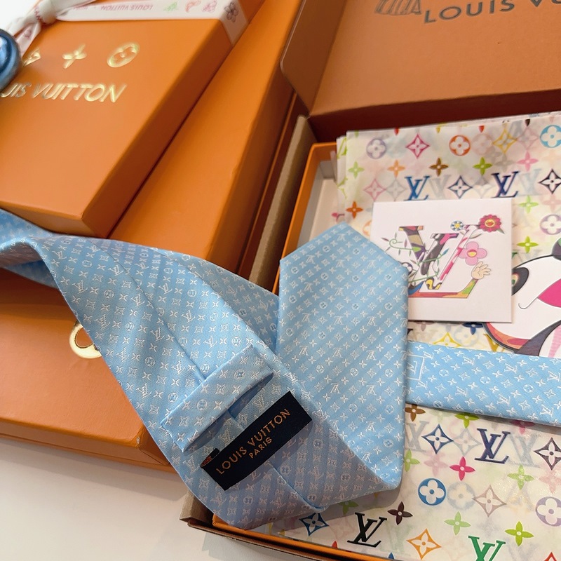 LV老花領帶 ，路易威登經典領帶 老花提花設計，男士必備單品超時尚！高端品質 版