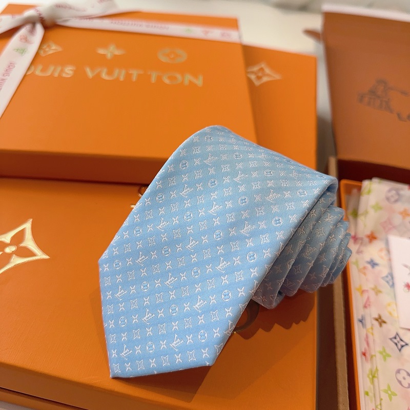 LV老花領帶 ，路易威登經典領帶 老花提花設計，男士必備單品超時尚！高端品質 版