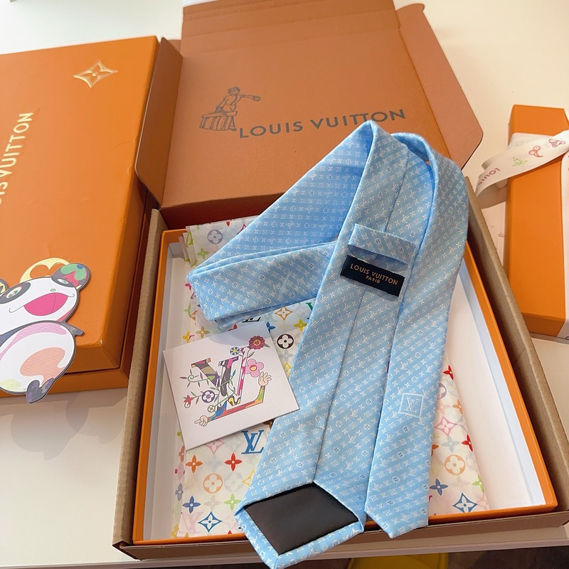 LV老花領帶 ，路易威登經典領帶 老花提花設計，男士必備單品超時尚！高端品質 版