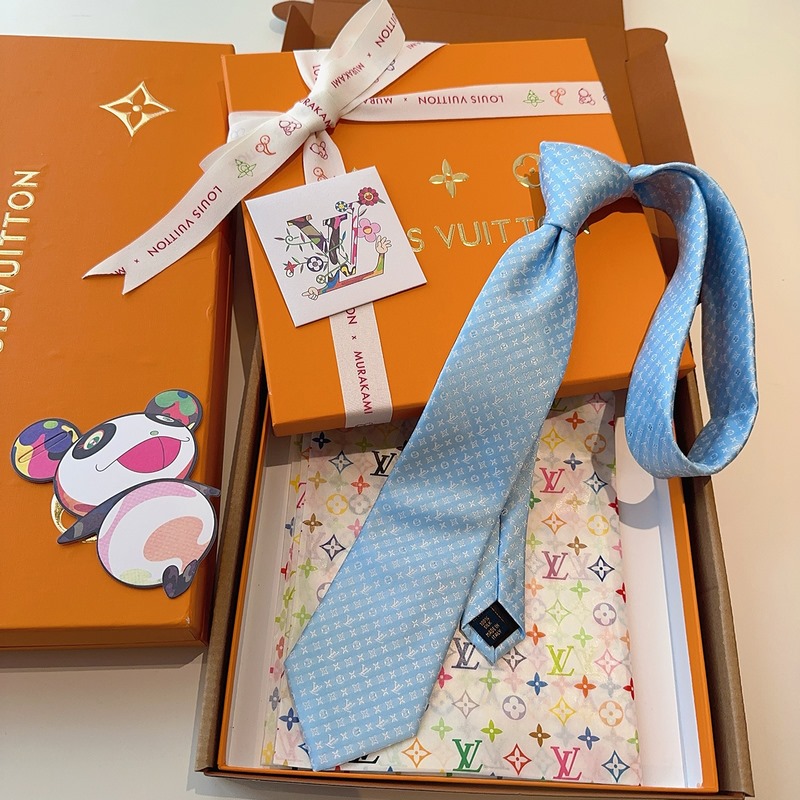 LV老花領帶 ，路易威登經典領帶 老花提花設計，男士必備單品超時尚！高端品質 版