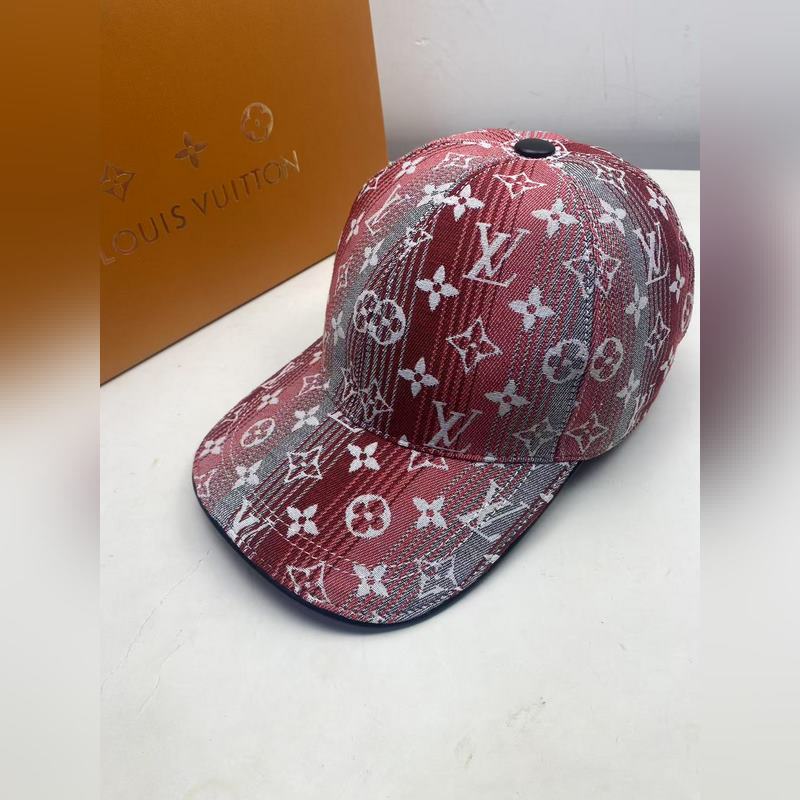 新款配盒子布袋，LV(路易威登)新款原單棒球帽，專櫃1：1開模訂制，原廠訂制面料