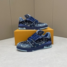 LV Trainer 運動鞋以正絨面和粒面牛皮革重繹 Virgil Abloh