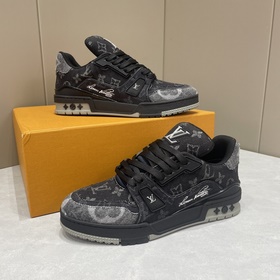 LV Trainer 運動鞋以正絨面和粒面牛皮革重繹 Virgil Abloh