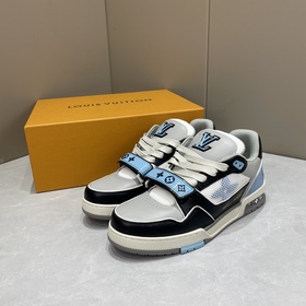 LV Trainer 運動鞋以正絨面和粒面牛皮革重繹 Virgil Abloh