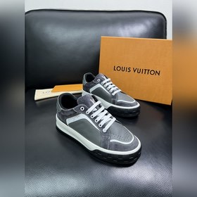 Lv 頂級代購 路易威登，專櫃同步，鞋面意大利進口牛皮，進口網布裡墊柔軟舒適，鞋