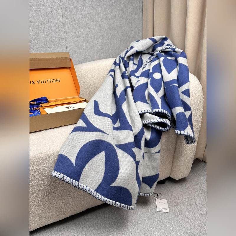 LOUIS VUITTON(路易威登)女士lv medallion 毯子：LVM