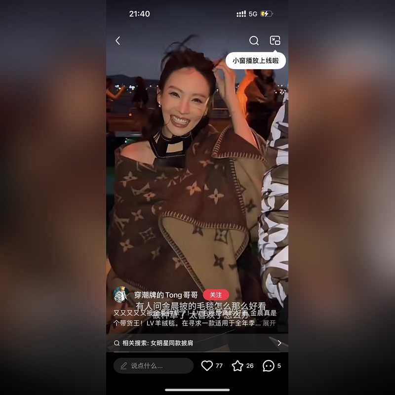 Louis Vuitton。[經典毯子]皇室LV路易威登極品硬貨，經典Monog