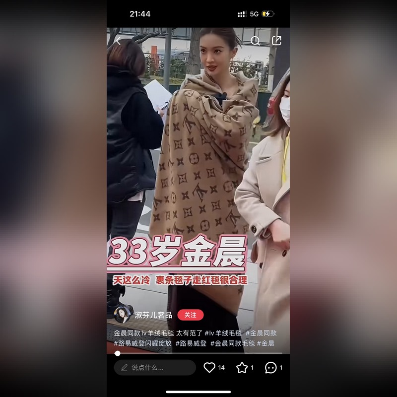 Louis Vuitton。[經典毯子]皇室LV路易威登極品硬貨，經典Monog