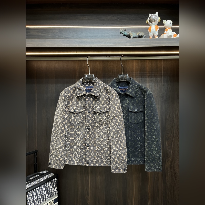 LV 2026ss早秋新款發布 Louis Vuitton翻領夾克外套，字母刺