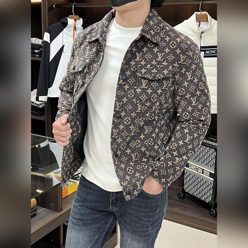 LV 2026ss早秋新款發布 Louis Vuitton翻領夾克外套，字母刺