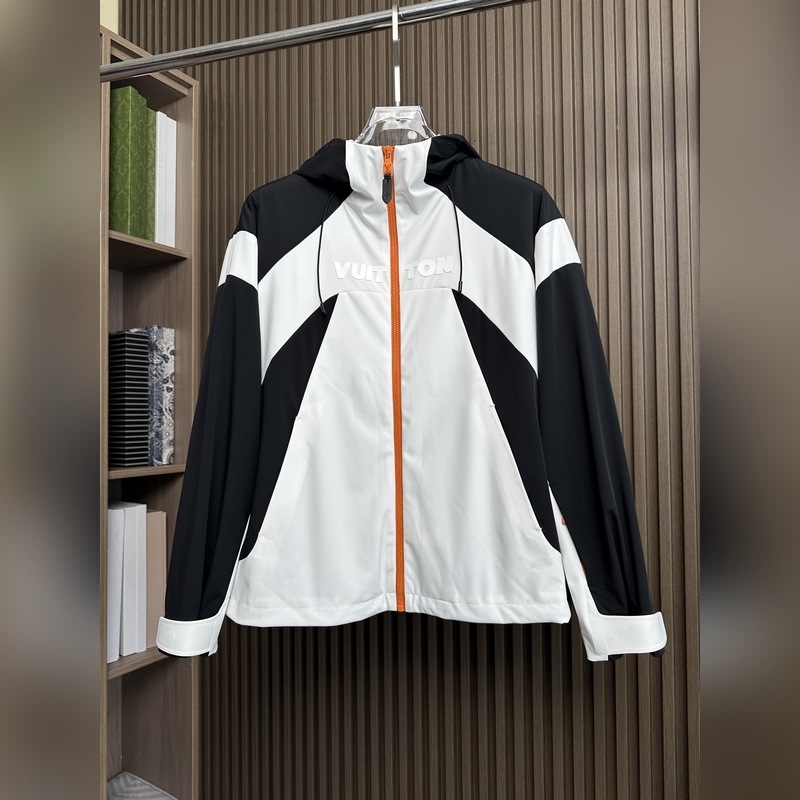 (白~) LVLouis Vuitton25FW秋冬新款戶外連帽棉服沖鋒衣 進口