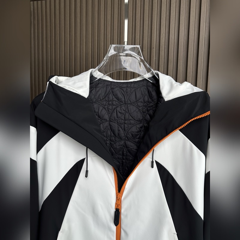 (白~) LVLouis Vuitton25FW秋冬新款戶外連帽棉服沖鋒衣 進口