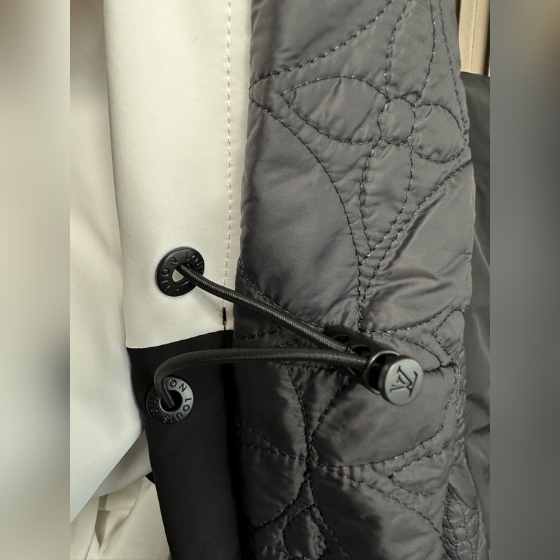 (白~) LVLouis Vuitton25FW秋冬新款戶外連帽棉服沖鋒衣 進口