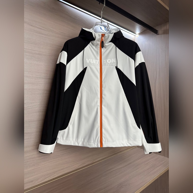 (白~) LVLouis Vuitton25FW秋冬新款戶外連帽棉服沖鋒衣 進口