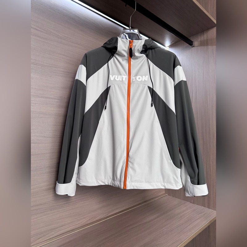 (白~) LVLouis Vuitton25FW秋冬新款戶外連帽棉服沖鋒衣 進口