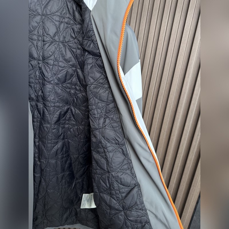 (淺灰~)LVLouis Vuitton25FW秋冬新款戶外連帽棉服沖鋒衣 進口