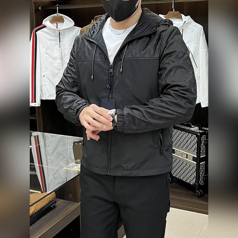 LV 2026ss早秋新款發布 Louis Vuitton連帽夾克外套，提花面料