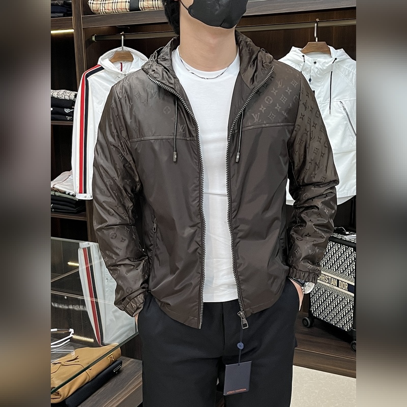 LV 2026ss早秋新款發布 Louis Vuitton連帽夾克外套，提花面料