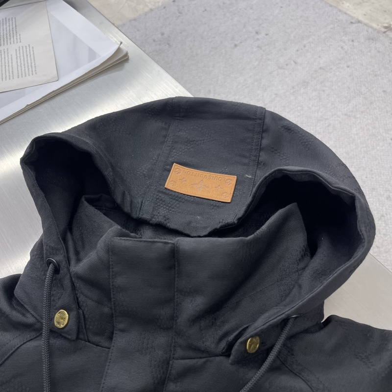 -Louis Vuitton 25年秋季新款?yuàn)A克 定制面料輔料配件，整體刺繡印