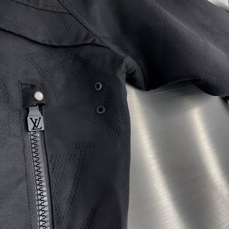 -Louis Vuitton 25年秋季新款?yuàn)A克 定制面料輔料配件，整體刺繡印