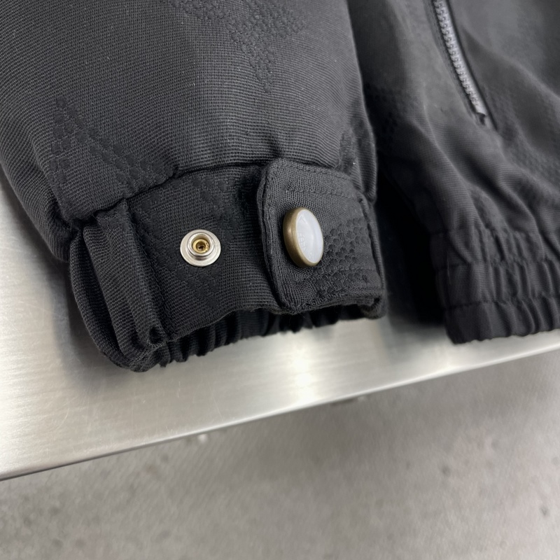 -Louis Vuitton 25年秋季新款?yuàn)A克 定制面料輔料配件，整體刺繡印