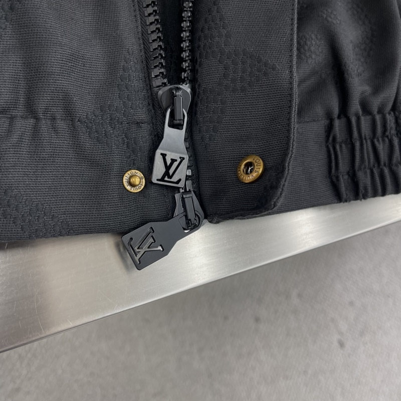 -Louis Vuitton 25年秋季新款?yuàn)A克 定制面料輔料配件，整體刺繡印