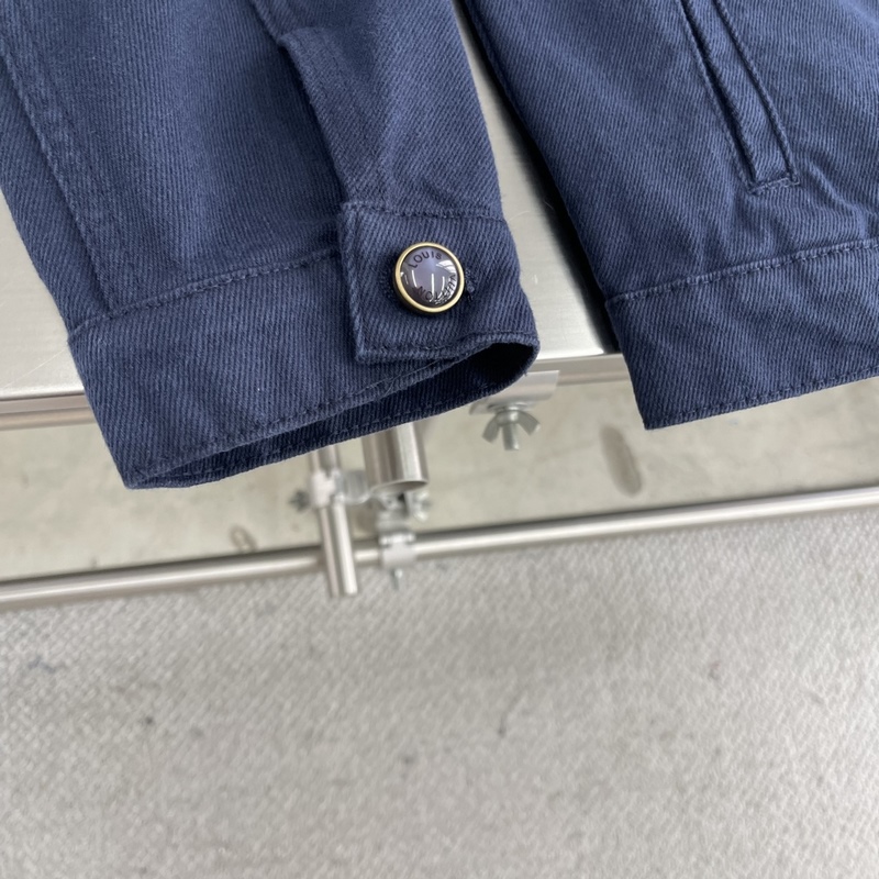 -Louis Vuitton 牛仔卡車夾克 定制臻品純棉厚織丹甯布 質感細膩