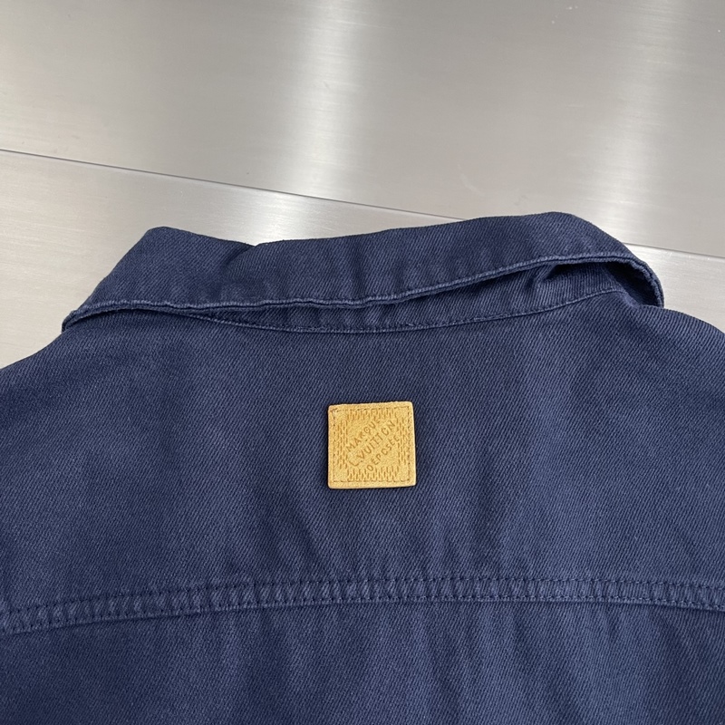 -Louis Vuitton 牛仔卡車夾克 定制臻品純棉厚織丹甯布 質感細膩