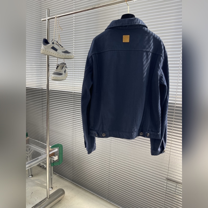 -Louis Vuitton 牛仔卡車夾克 定制臻品純棉厚織丹甯布 質感細膩