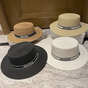 MiuMiu繆繆 大檐草帽