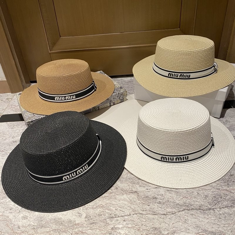 MiuMiu繆繆 大檐草帽