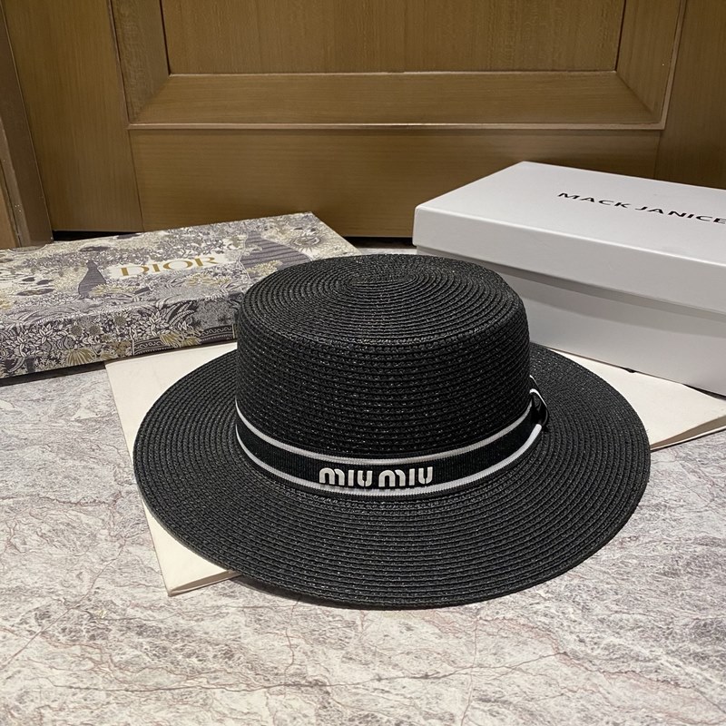 MiuMiu繆繆 大檐草帽