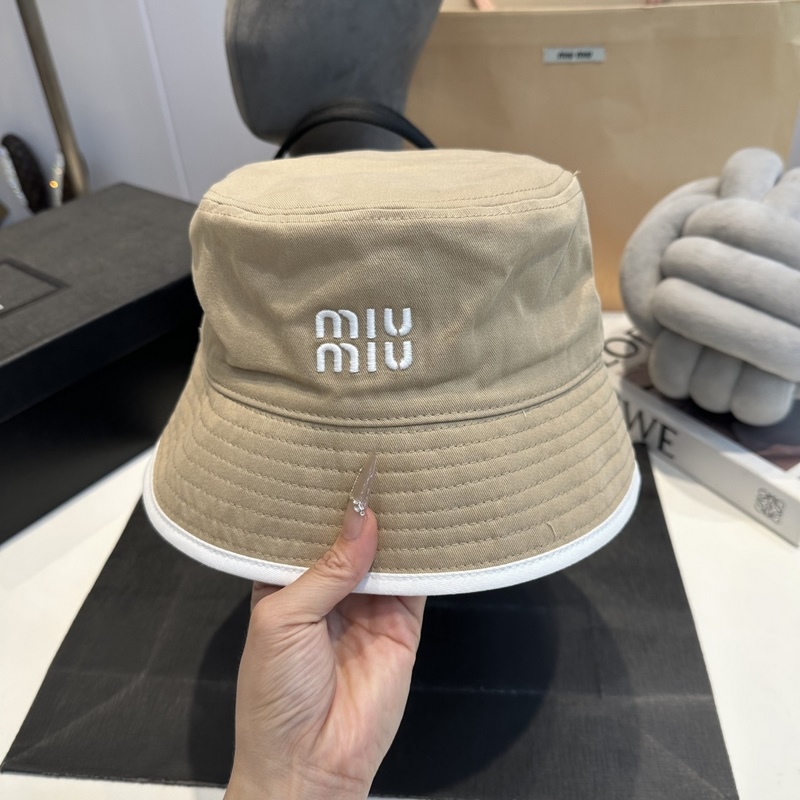 miumiu繆繆26ss新款帆布漁夫帽 雙面學(xué)院風(fēng)漁夫帽，清新文藝配包裝