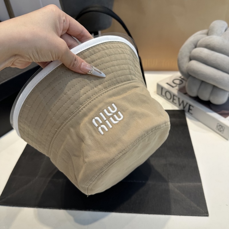 miumiu繆繆26ss新款帆布漁夫帽 雙面學(xué)院風(fēng)漁夫帽，清新文藝配包裝