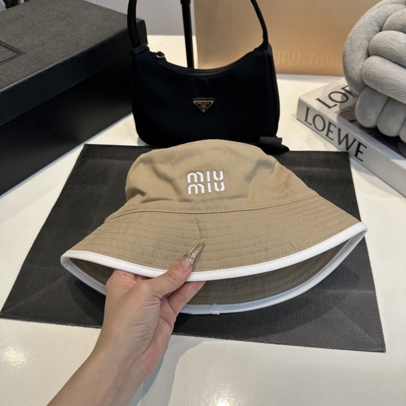 miumiu繆繆26ss新款帆布漁夫帽 雙面學(xué)院風(fēng)漁夫帽，清新文藝配包裝