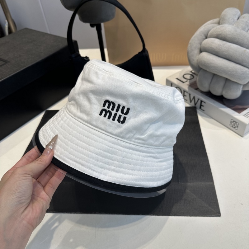 miumiu繆繆26ss新款帆布漁夫帽 雙面學(xué)院風(fēng)漁夫帽，清新文藝配包裝