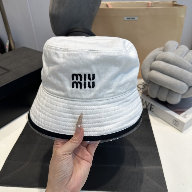 miumiu繆繆26ss新款帆布漁夫帽 雙面學(xué)院風(fēng)漁夫帽，清新文藝配包裝