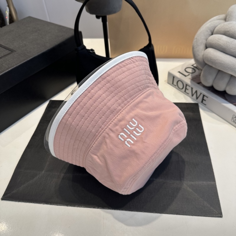 miumiu繆繆26ss新款帆布漁夫帽 雙面學院風漁夫帽，清新文藝配包裝