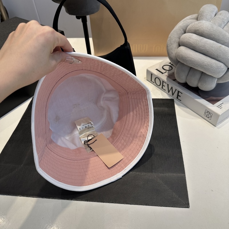 miumiu繆繆26ss新款帆布漁夫帽 雙面學院風漁夫帽，清新文藝配包裝