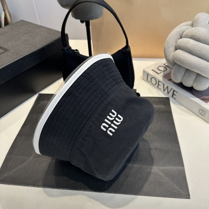 miumiu繆繆26ss新款帆布漁夫帽 雙面學院風漁夫帽，清新文藝配包裝