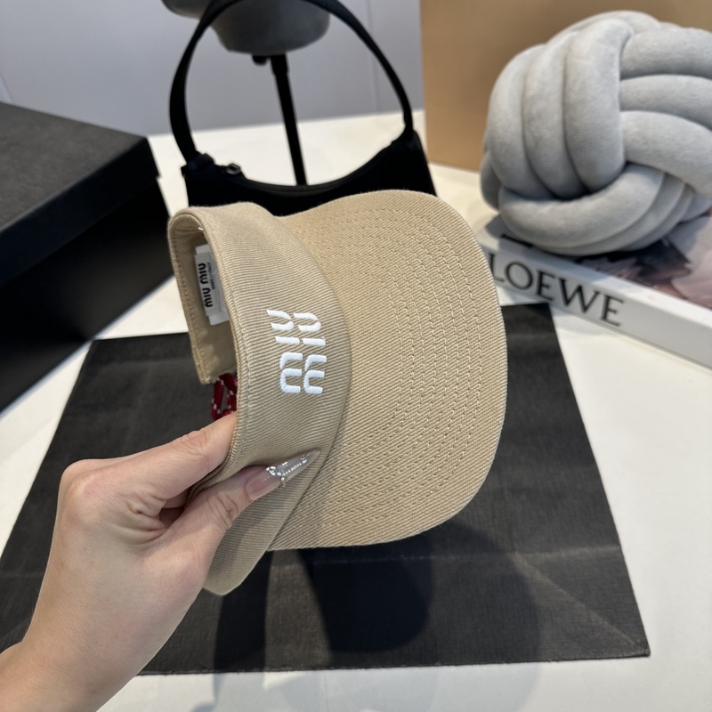 MIUMIU 運動健身空頂帽純棉，無論是騎行跑步 網球，打球， 瑜伽， 還是日常