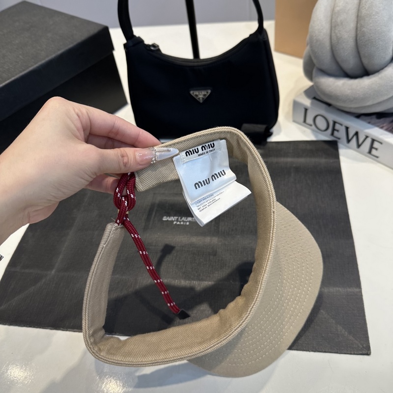 MIUMIU 運動健身空頂帽純棉，無論是騎行跑步 網球，打球， 瑜伽， 還是日常