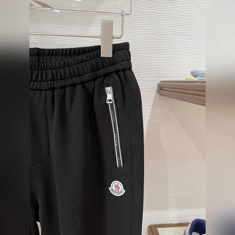 秋冬 蒙口前袋拉鍊帶字母定制設計 正常版型 螺紋褲腳 毛圈面料 M-XXXL